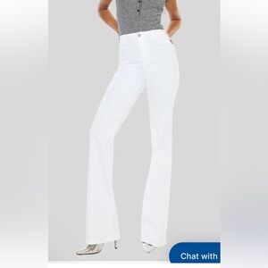 Kancan White Flare Jeans. Size 30